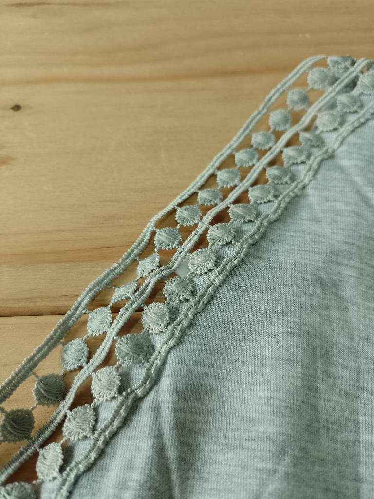 Remera Dama M/C con boton en espalda IMPORT T.s/m y T.l/xl