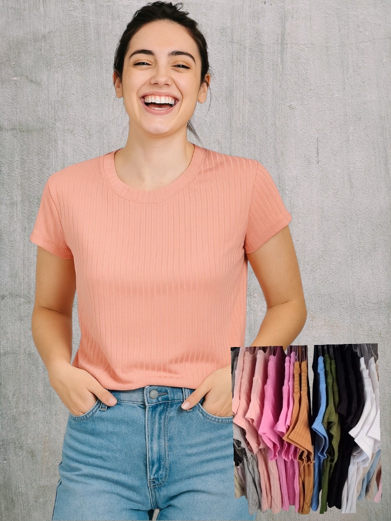 Remera Dama M/C Morley Lisa Corta T.U 