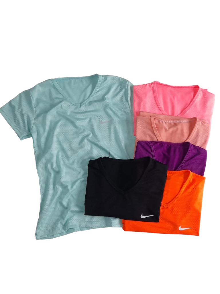 Remera Dama Deportiva Dry Fit T1 a T5 (solo fluo)