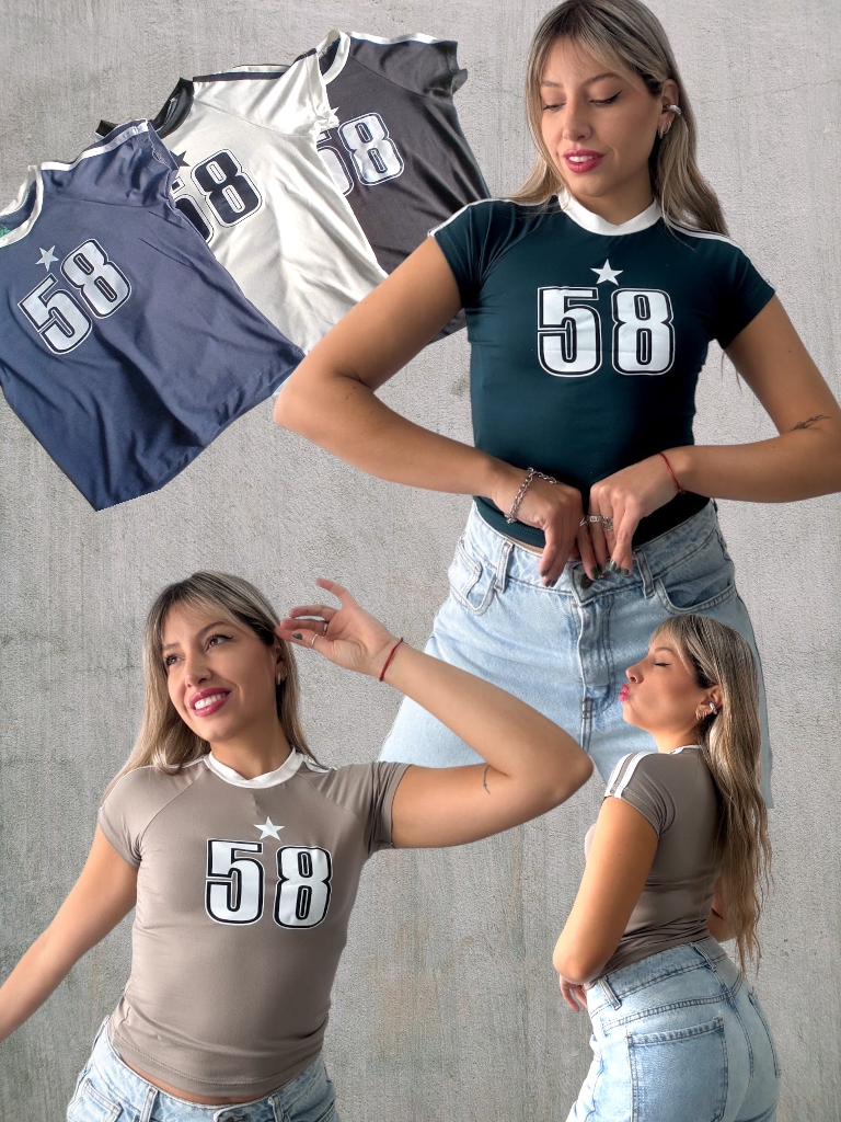  Remera Dama M/C Modal y Lycra 58 T.U