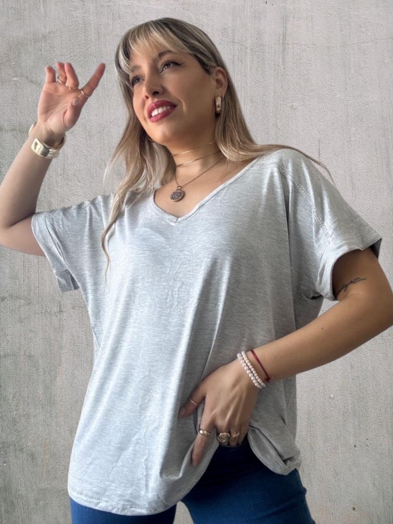 Remeron Dama jersey con brillo en mangas T.U Amplio aprox t5