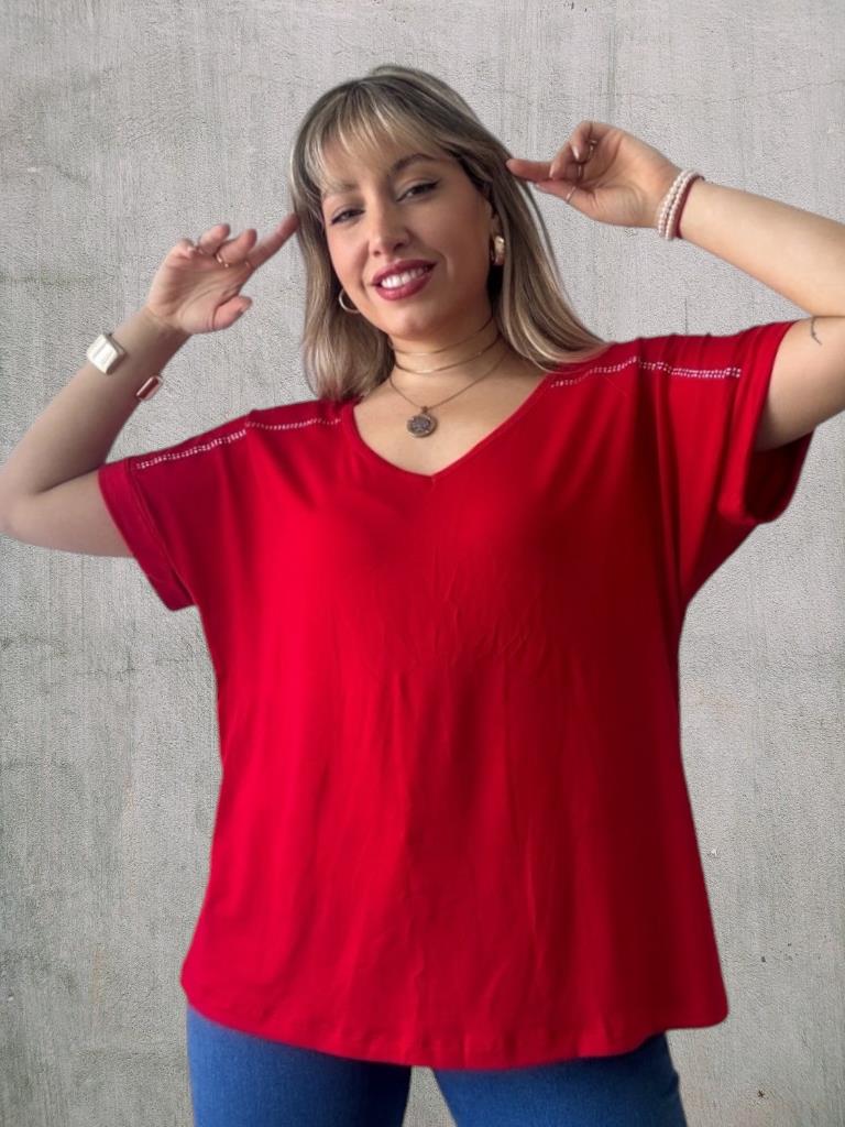 Remeron Dama jersey con brillo en mangas T.U Amplio aprox t5