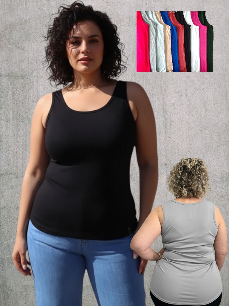 Musculosa Dama Modal Deportiva T6 a T8 (blanco)