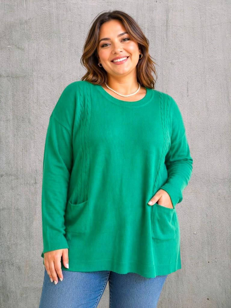 Sweater Dama Bremer con bolsillo OVER T.U Abarca hasta t6