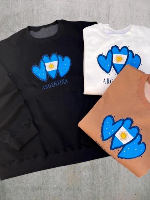 Buzo Dama Algodon FRIZA Premium OVER con Estampa T.U