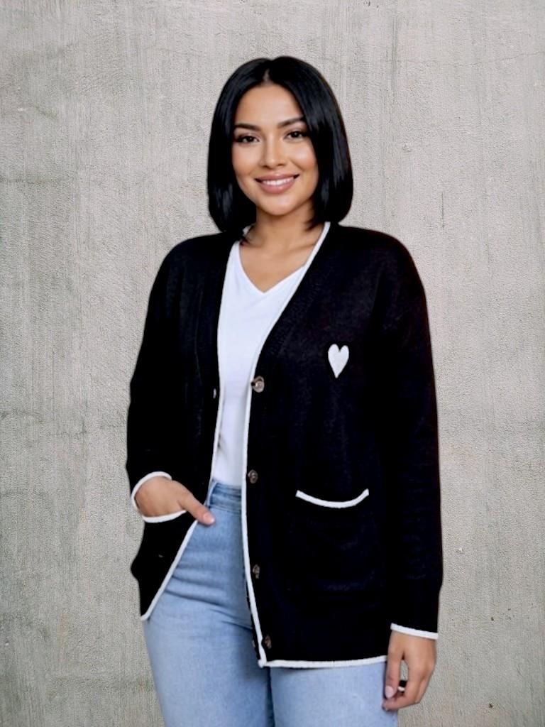 Cardigan Dama Bremer Hilo doble HEART T.U abarca hasta t5