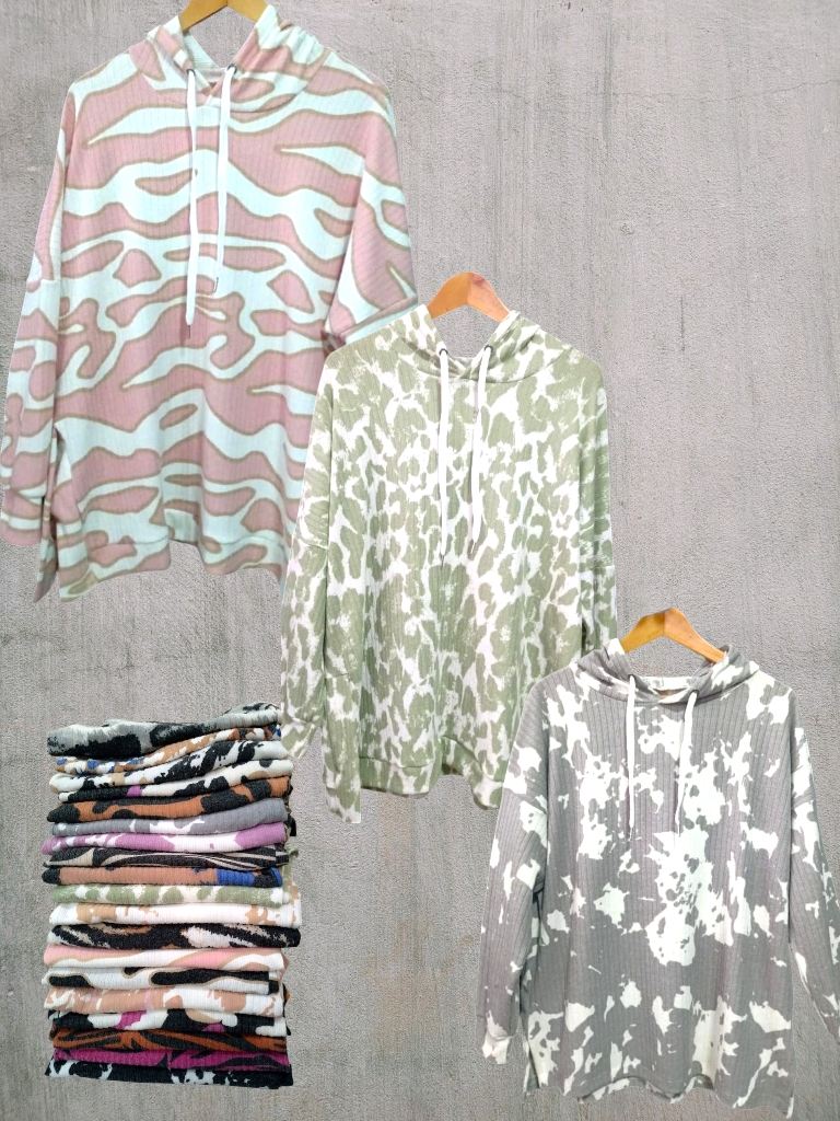 Buzo Dama Morley Brush estampado OVER T.U Abarca hasta t9