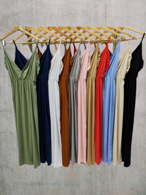 Vestido Dama Lino Liso Largo T2 a T7