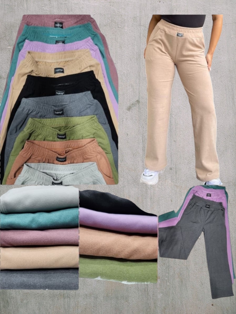 Pantalon Dama Darlon Frizado LISO T2 a T8 (lila)