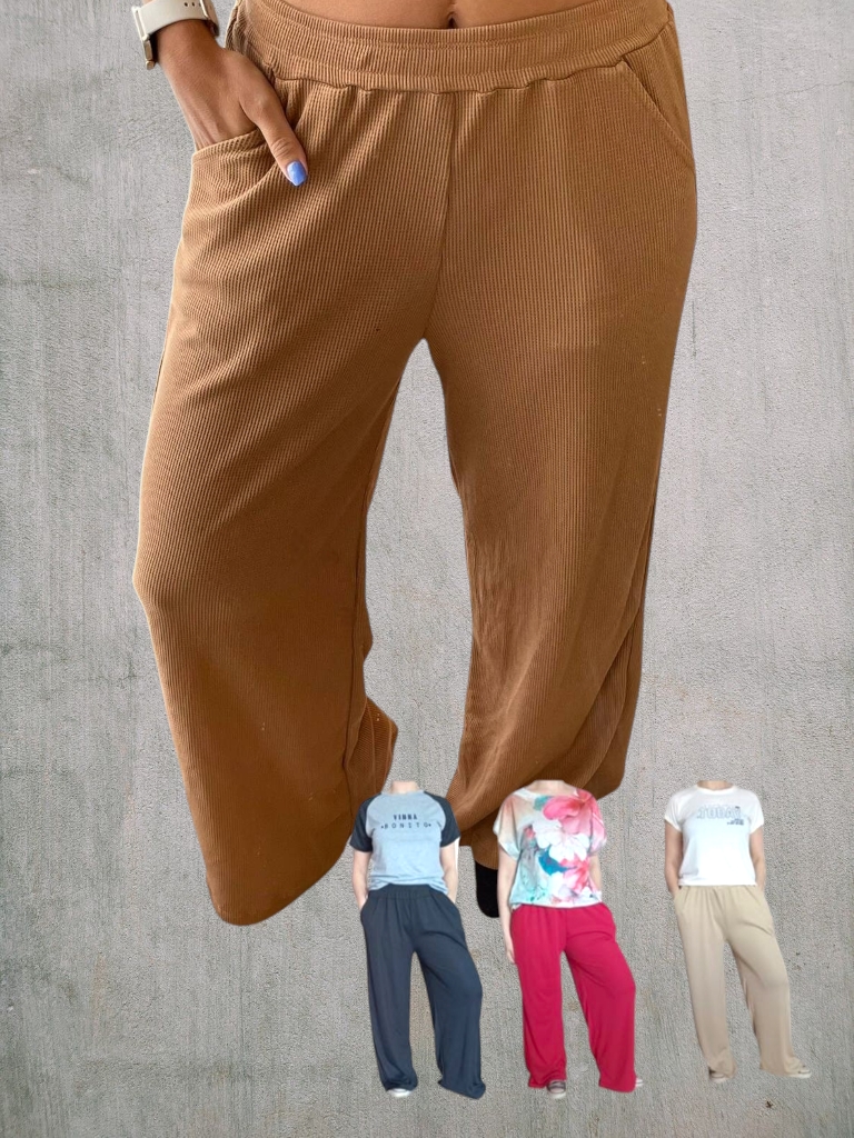 Pantalon Dama Wide Leg Morley T.U abarca hasta un t48 OFERTA!!