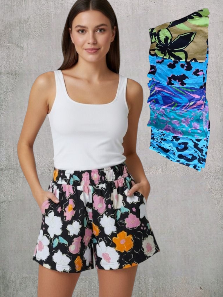  Short Dama LINO ESTAMPADO T2 a T5