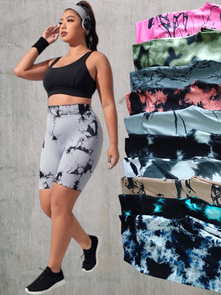 Biker Dama Lycra Estampada OVERSIZE T7 a T10 (estampas varias)