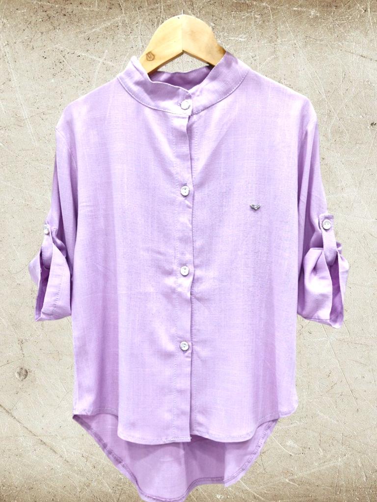 Camisa Nena Lino Spandex Estilo OVER T6 a T16