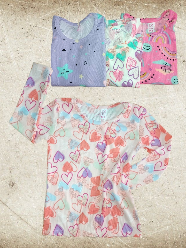Remera Nena M/L Morley estampada T4 a T16