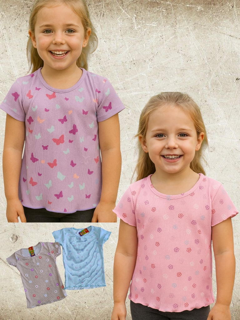 Remera Nena M/C Morley estampada T4 a T16