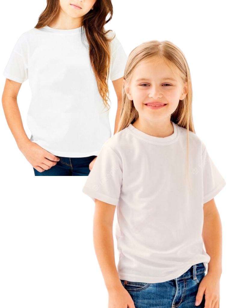Remera Unisex M/C Algodon BLANCA T4 a T16