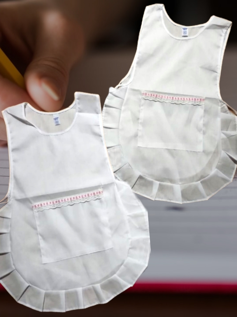 Guardapolvo PECHERA con detalle en bolsillo T4 a T16 (tela batista)