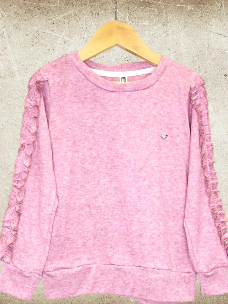 Buzo Nena lanilla Angora con frunce en mangas T4 a T16