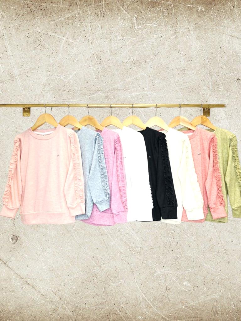 Buzo Nena lanilla Angora con frunce en mangas T4 a T16