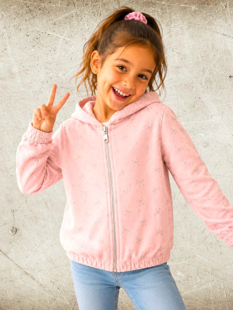 Campera Nena Darlon con detalles de brillo T6 a T16
