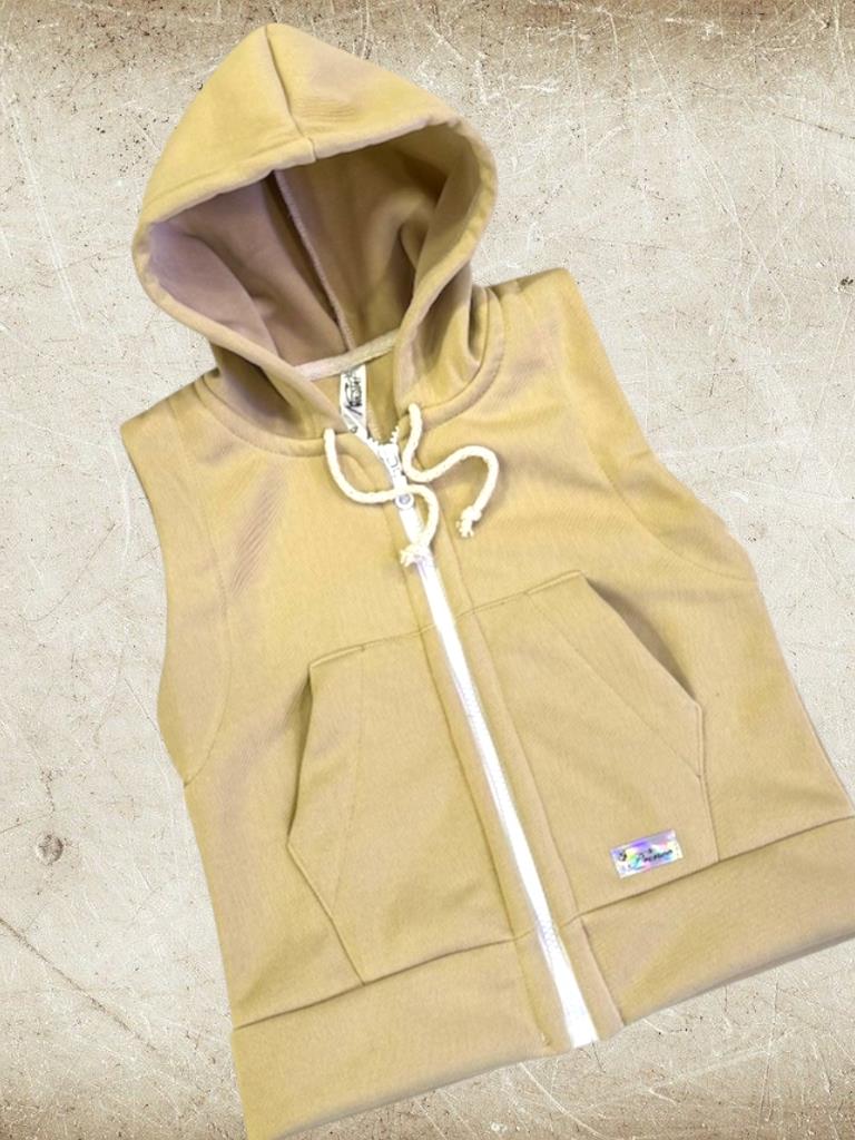 Chaleco Nena Jersey import con piel fina T4 a T16