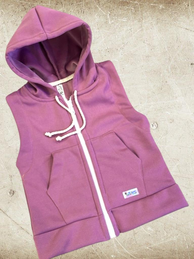 Chaleco Nena Jersey import con piel fina T4 a T16