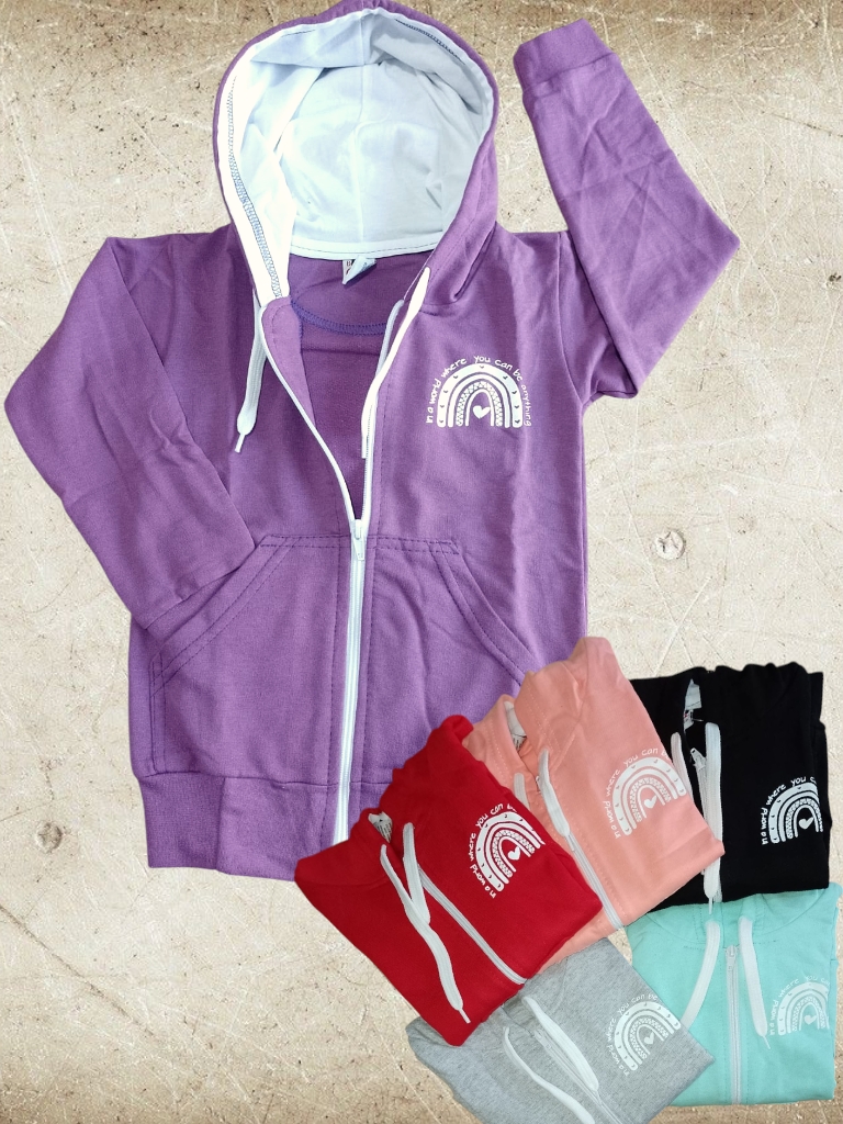 Campera Nena Algodon RUSTICA T4 a T16 Talle real