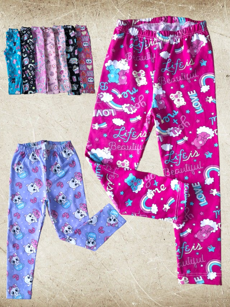 Calza Nena Lycra ECO con elastico Estampada T4 a T14