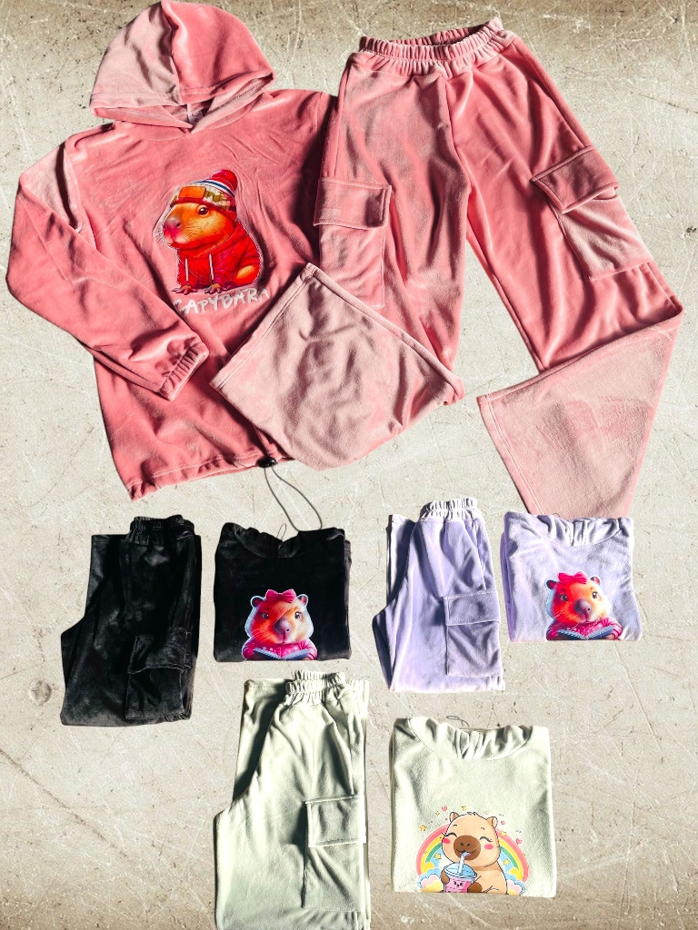 Conjunto Nena Plush Capibara T4 a T16