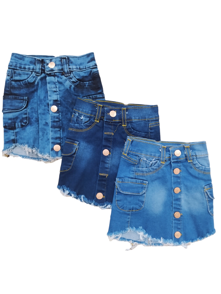 Pollera Nena Jean Modelos Varios OFERTA!!