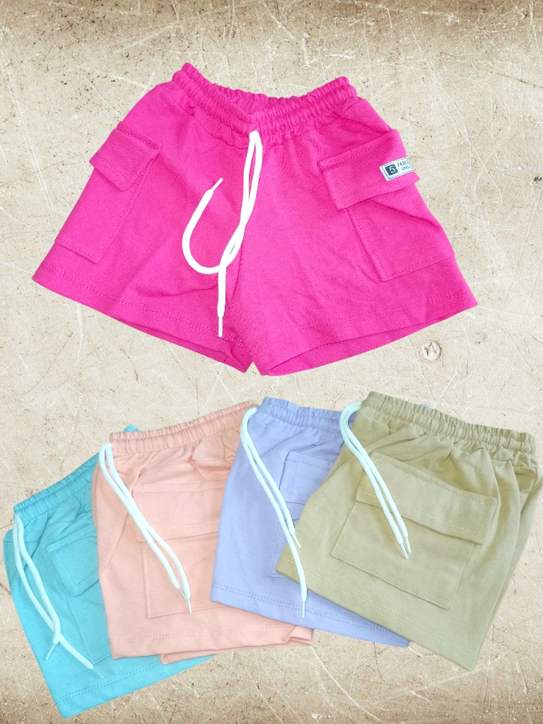 Short Nena Algodon Rustico CARGO T4 6 OFERTA!!