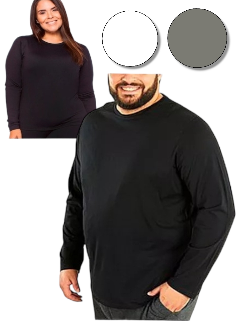 Camiseta Termica Unisex Import T6 a T9 colores varios
