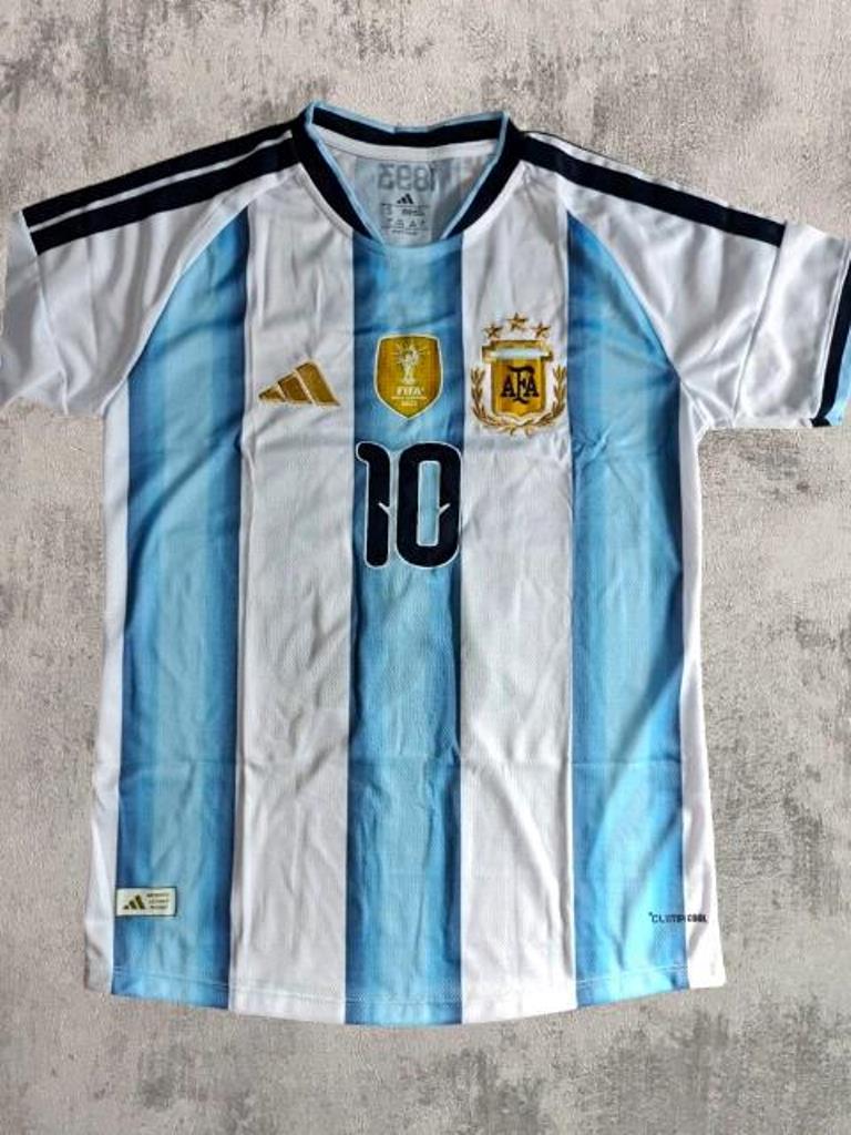 Camiseta Argentina logos bordados y vinilo T1 a T5