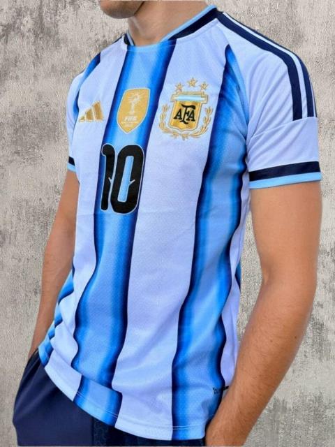 Camiseta Argentina logos bordados y vinilo T1 a T5