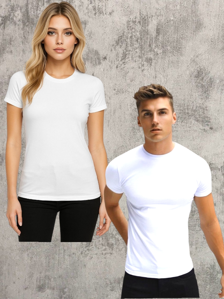 Remera algodon M/C LISA T1 a T5 - BLANCO