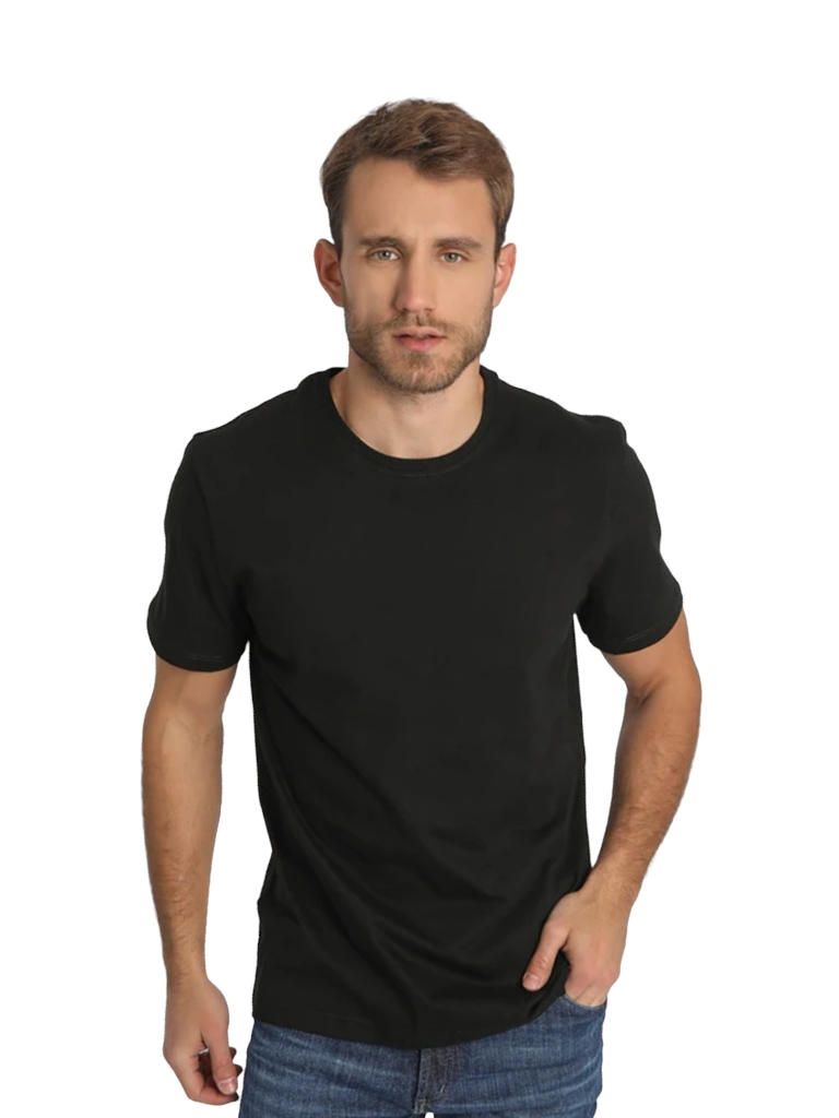 Remera Algodon M/C LISA T1 a T5 - NEGRO