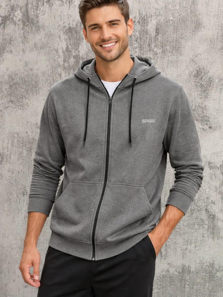 Campera Deportiva Lycra lisa c/logo T2 a T6