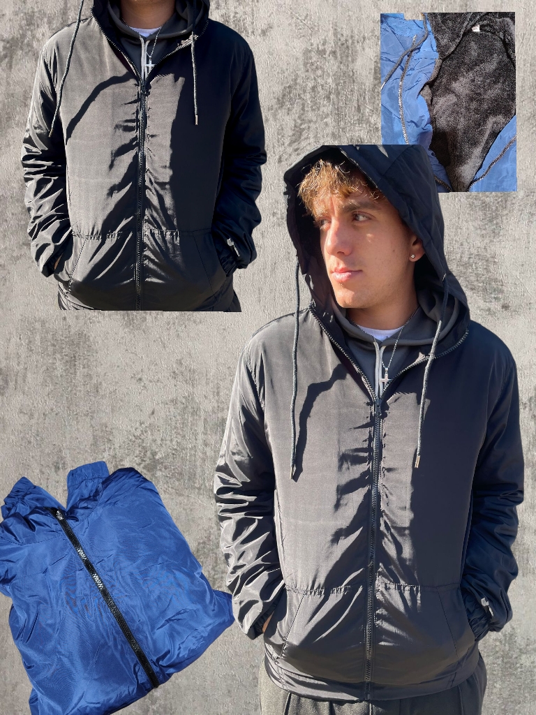 Campera Rompevientos con corderito interno T2 a T6