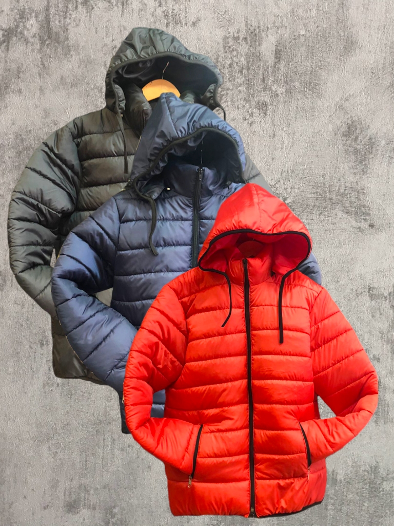 Campera Inflada Canelon T2 a T5 Lisas (ROJA)