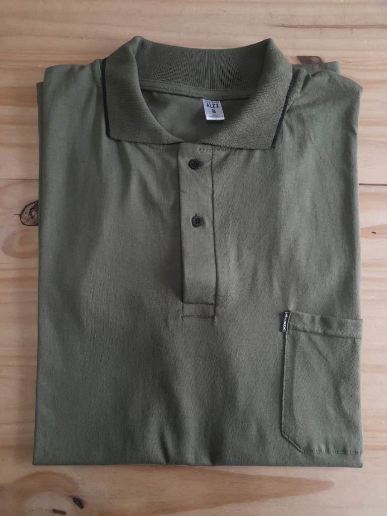 Chomba Hombre M/C Algodon con Bolsillo T7 a T10 (colores varios)