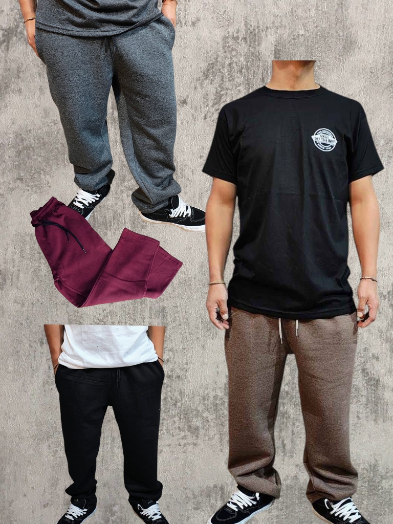 Jogging Hombre Baggy Clasico Friza Simple T1 a T5
