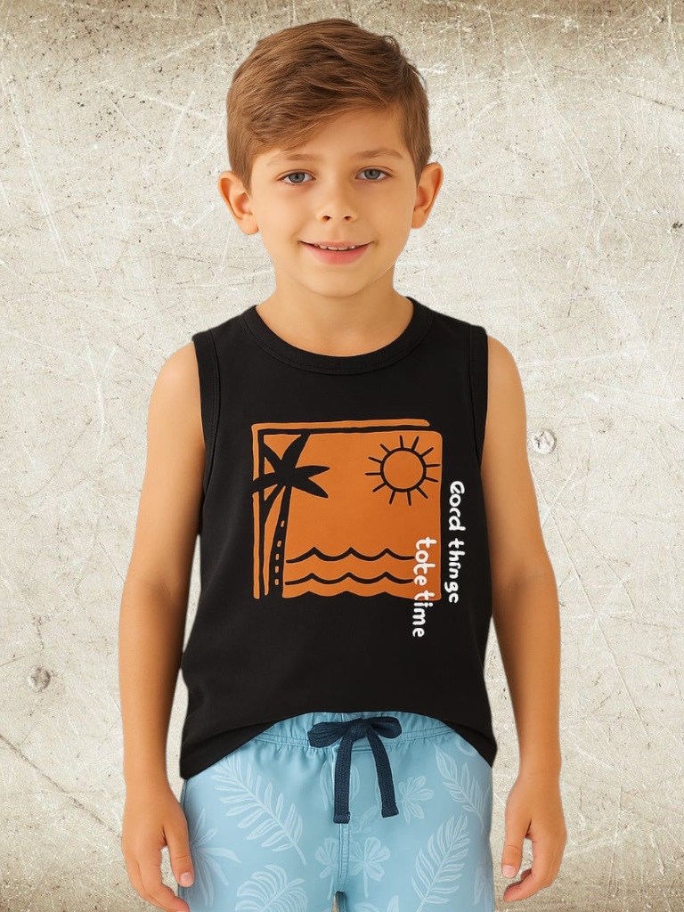 Musculosa Nene con estampa T4 a T16 TALLE REAL