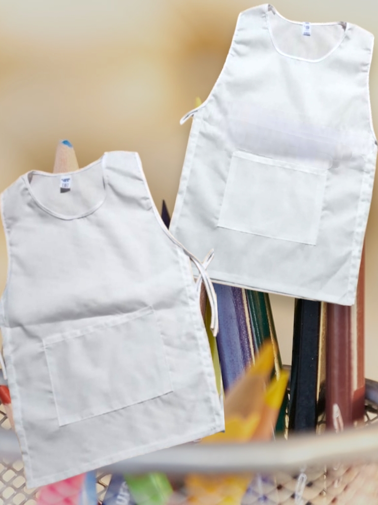 Guardapolvo PECHERA  nene con bolsillo T6 a T16 (tela batista)