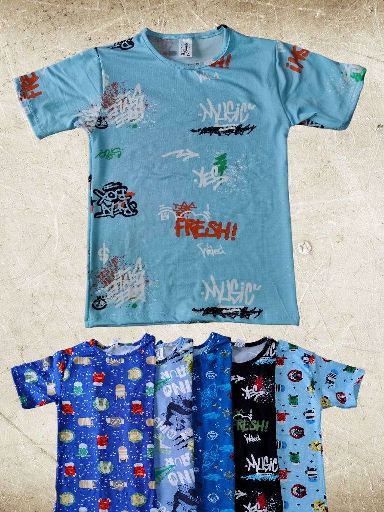 Remera Nene M/C Modal Estampada T4 a T14