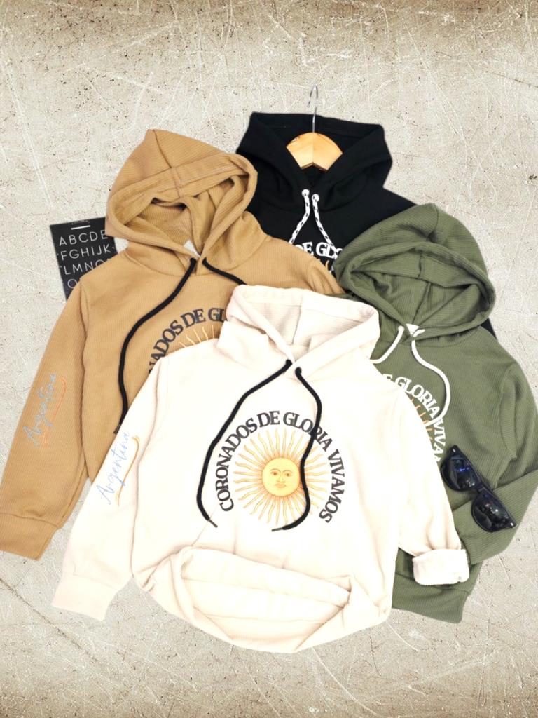 Buzo Chicos Wafle Frizado CORONADOS T4 a T16