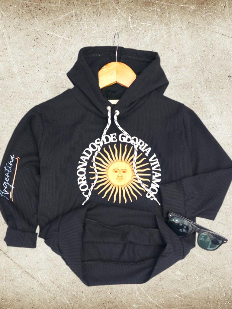 Buzo Chicos Wafle Frizado CORONADOS T4 a T16