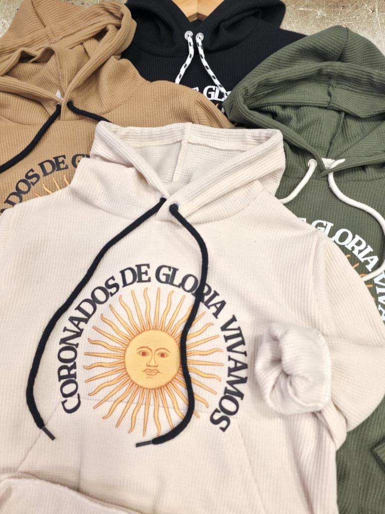 Buzo Chicos Wafle Frizado CORONADOS T4 a T16