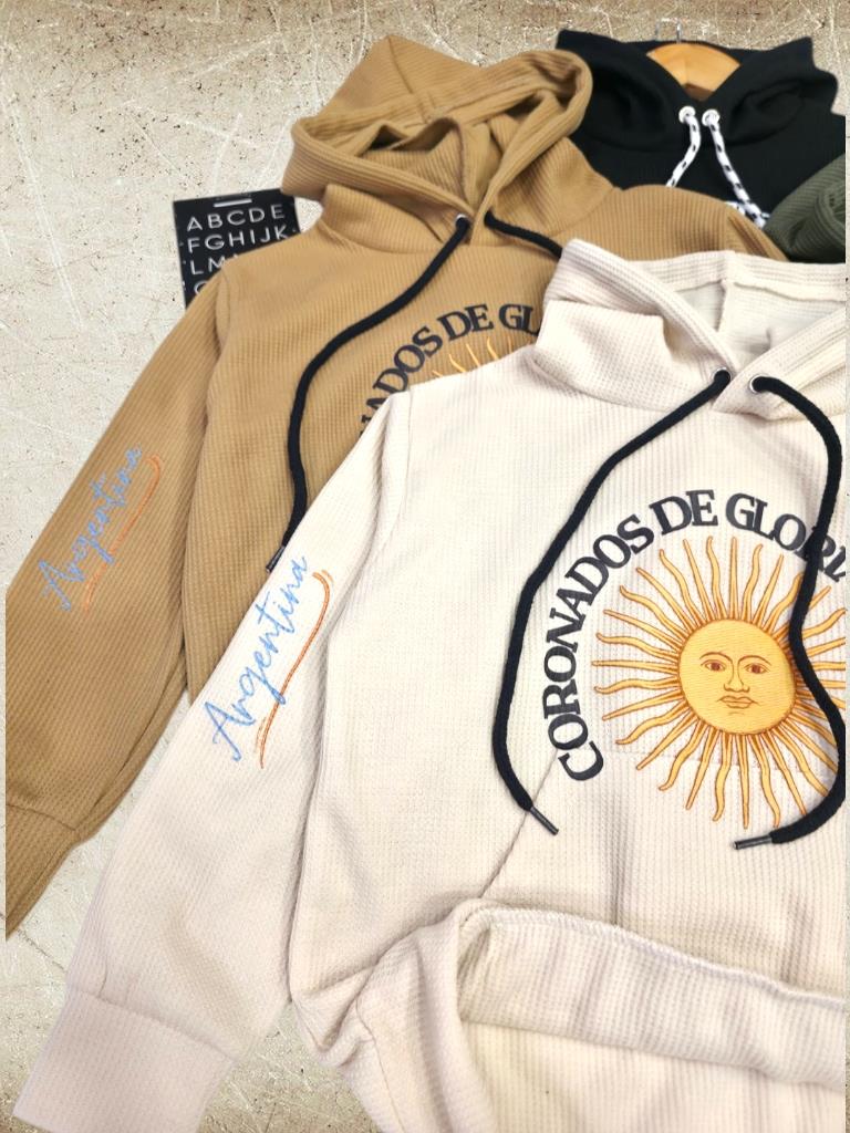 Buzo Chicos Wafle Frizado CORONADOS T4 a T16