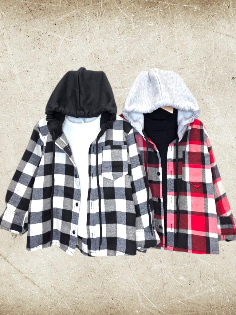 Camisaco Nene con Capucha tela pilu T4 a T16