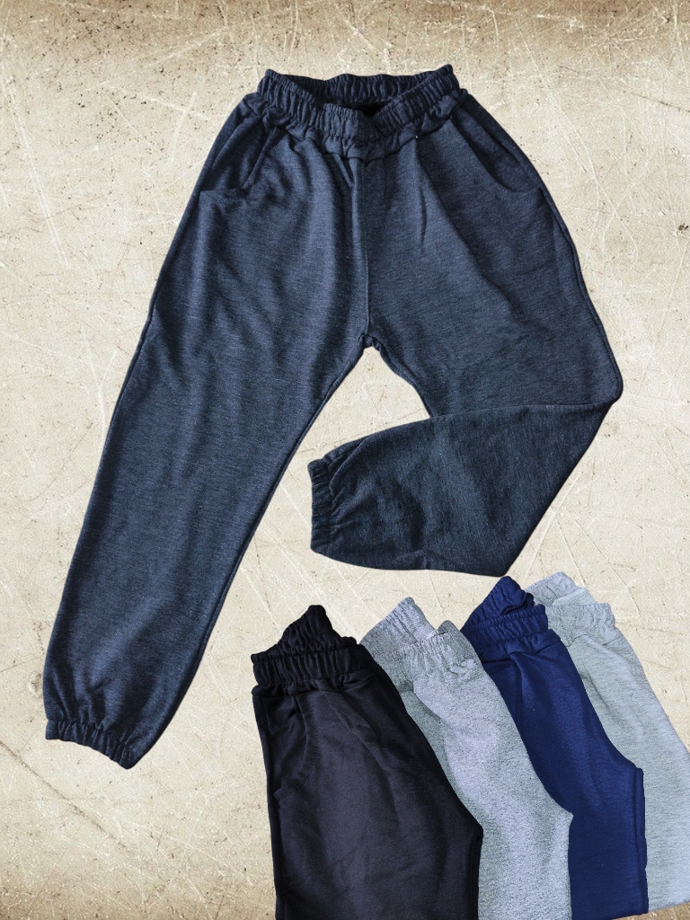 Jogging Chicos RUSTICO Colegial T4 AL T8 (NEGRO / GRIS) OFERTA!!